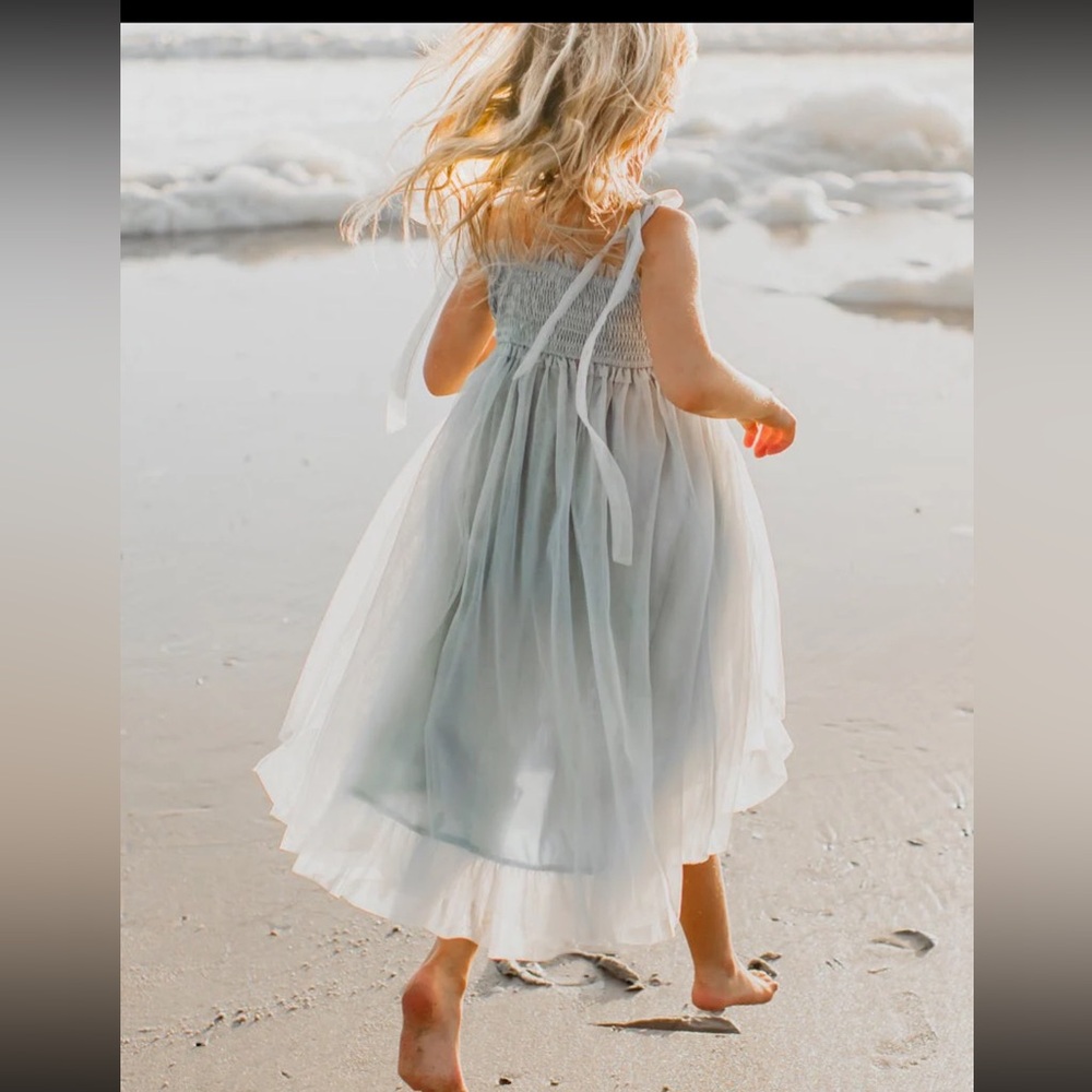 Indie Blue Isa High-Low Dress (airy blue tulle) size 10/12 - Picture 4 of 5